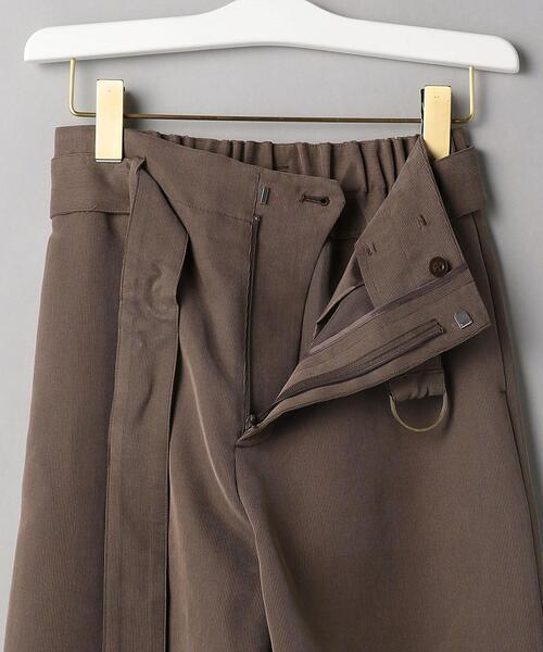 BEAUTY&YOUTH UNITED ARROWS（ビューティーアンドユースユナイテッドアローズ）の「BY ドビーベルトワイドパンツ（その他パンツ・レディース・ダークブラウン/オフホワイト/ライラック・SMALL/MEDIUM/LARGE）」の18枚目の写真