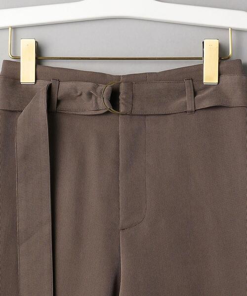 BEAUTY&YOUTH UNITED ARROWS（ビューティーアンドユースユナイテッドアローズ）の「BY ドビーベルトワイドパンツ（その他パンツ・レディース・ダークブラウン/オフホワイト/ライラック・SMALL/MEDIUM/LARGE）」の19枚目の写真