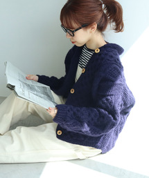 PAR ICI（パーリッシィ）の「ネパール ケーブルカーディガン（カーディガン/ボレロ）」