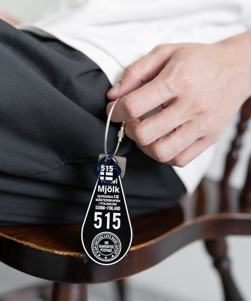 Rocky Monroe（ロッキーモンロー）の「日本製 アクリルホテルキーリング ACRYLIC HOTEL KEY HOLDER(515) AW-1314-2（キーホルダー・メンズ・ブラック/レッド/ブルー/グリーン/クリアブラック・ONESIZE）」の9枚目の写真