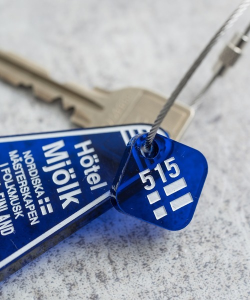 Rocky Monroe（ロッキーモンロー）の「日本製 アクリルホテルキーリング ACRYLIC HOTEL KEY HOLDER(515) AW-1314-2（キーホルダー・メンズ・ブラック/レッド/ブルー/グリーン/クリアブラック・ONESIZE）」の10枚目の写真