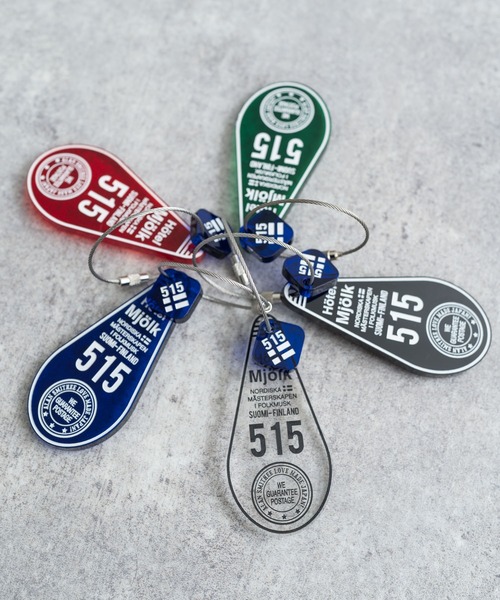 Rocky Monroe（ロッキーモンロー）の「日本製 アクリルホテルキーリング ACRYLIC HOTEL KEY HOLDER(515) AW-1314-2（キーホルダー・メンズ・ブラック/レッド/ブルー/グリーン/クリアブラック・ONESIZE）」の7枚目の写真