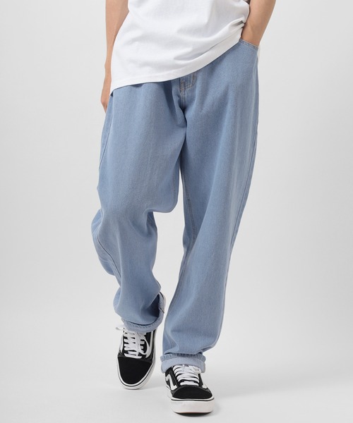 make a ray!（メイク ア レイ！）の「バルーンシルエット ワイドバギー デニムパンツ/ワイドテーパード（デニムパンツ・メンズ・サックスブルー/インディゴブルー/ライトインディゴブルー・M/L）」の2枚目の写真