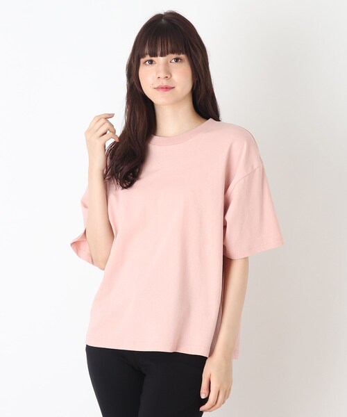 SHOO・LA・RUE(シューラルー)の「◆【つながる】横断歩道ママTシャツ(Tシャツ/カットソー・レディース・ブルー/ピンク系・99)」の4枚目の写真