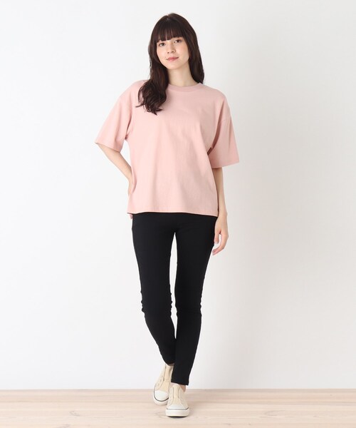 SHOO・LA・RUE(シューラルー)の「◆【つながる】横断歩道ママTシャツ(Tシャツ/カットソー・レディース・ブルー/ピンク系・99)」の9枚目の写真