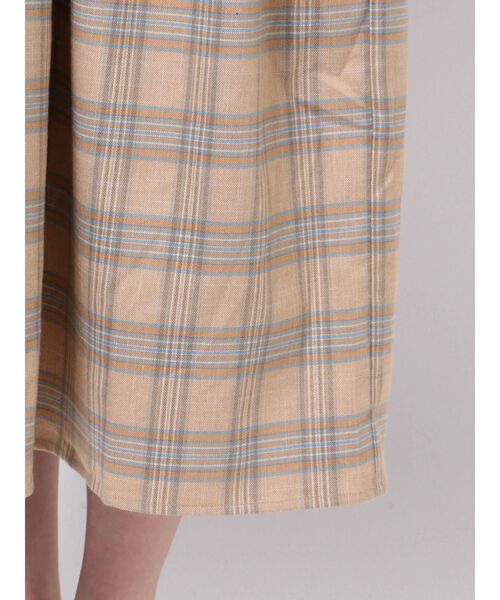 merry jenny（メリージェニー）の「bear刺繍チェックワンピース（ワンピース・レディース・オレンジ/ブラウン/ベージュ・FREE）」の13枚目の写真