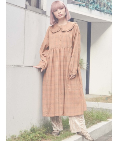 セール Bear刺繍チェックワンピース ワンピース Merry Jenny メリージェニー のファッション通販 Zozotown