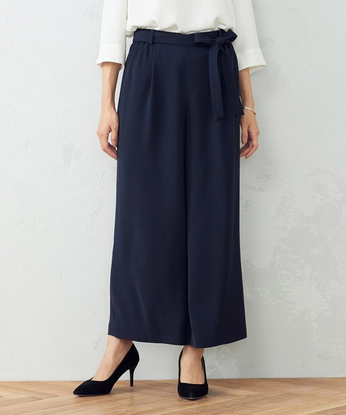 COMME CA ISM（コムサイズム）の「【セットアイテム】　Tブラウス×ワイドパンツ（シャツ/ブラウス・レディース・ブラック×ブラック/ホワイト×ネイビー・SMALL/MEDIUM/LARGE）」の15枚目の写真