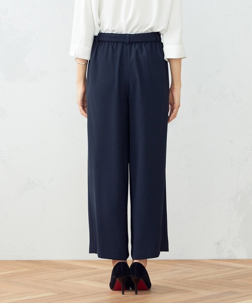 COMME CA ISM（コムサイズム）の「【セットアイテム】　Tブラウス×ワイドパンツ（シャツ/ブラウス・レディース・ブラック×ブラック/ホワイト×ネイビー・SMALL/MEDIUM/LARGE）」の13枚目の写真