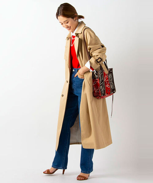 NOLLEY’S（ノーリーズ）の「◇【WEB限定サイズあり】ライナー付きトレンチコート（トレンチコート・レディース・ベージュ・15 /16/17/18）」の9枚目の写真