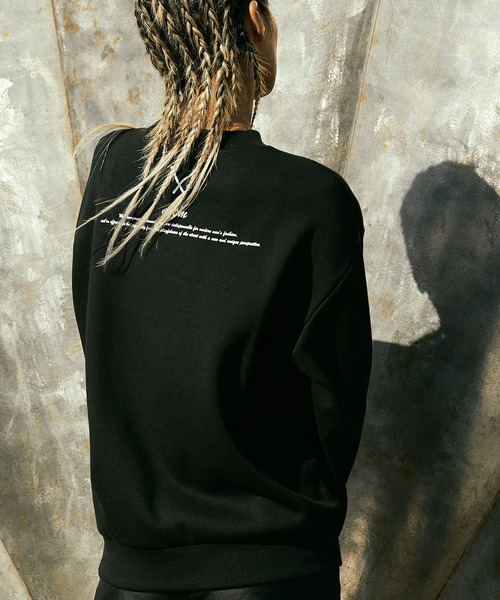 Vintage PEANUTS(ビンテージピーナッツ)の「PEANUTS/ピーナッツ 裏起毛オーバーサイズスウェット(スウェット・メンズ・ブラック/アイボリー・S/FREE)」の12枚目の写真