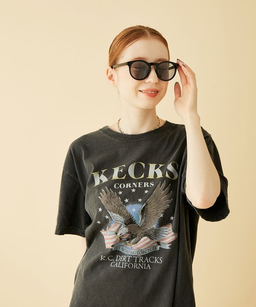 MADEMOISELLE ROPE'（マドモアゼル ロペ）の「【GOOD ROCK SPEED】ロックムードTシャツ（Tシャツ/カットソー・レディース・ブラック/ブラック系その他/ブラック系その他2・FREE）」の3枚目の写真