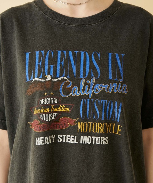 MADEMOISELLE ROPE'（マドモアゼル ロペ）の「【GOOD ROCK SPEED】ロックムードTシャツ（Tシャツ/カットソー・レディース・ブラック/ブラック系その他/ブラック系その他2・FREE）」の9枚目の写真