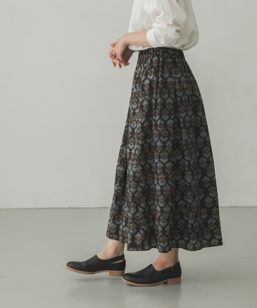 かぐれ（カグレ）の「エスニックコットンギャザースカート（スカート・レディース・ブラウン/ブラック・FREE）」の4枚目の写真