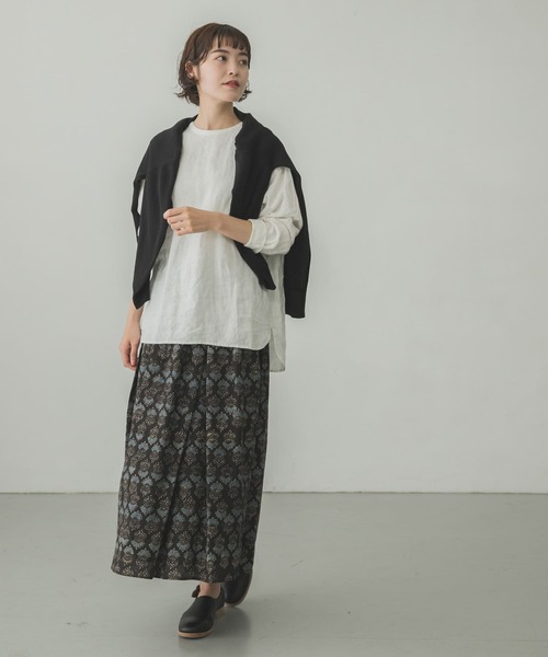 かぐれ（カグレ）の「エスニックコットンギャザースカート（スカート・レディース・ブラウン/ブラック・FREE）」の18枚目の写真