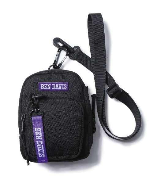 BEN DAVIS（ベンデイビス）の「《BEN DAVIS》DAYPACK POUCH（ポーチ・レディース・ブラック×ブラック/ブラック×レッド/ブラック×パープル・FREE）」の3枚目の写真