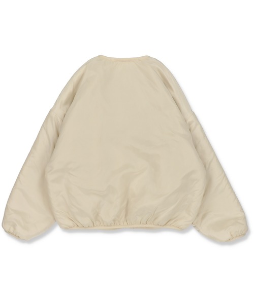 SPINNS（スピンズ）の「ノーカラーリバーシブルパイピングボアブルゾン（ブルゾン・レディース・ベージュ/アイボリー/ライトベージュ・ONESIZE）」の16枚目の写真