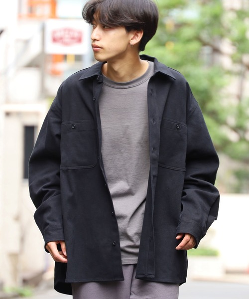 BIG MAC(ビッグマック)の「BIG MAC/ビッグマック BIG MAC SHIRTS ビックシルエット ワークシャツ アメカジ(シャツ/ブラウス・メンズ・ブラック/ブルー/オフホワイト/ピンク/ダークグリーン・M/XL/L/S)」の4枚目の写真