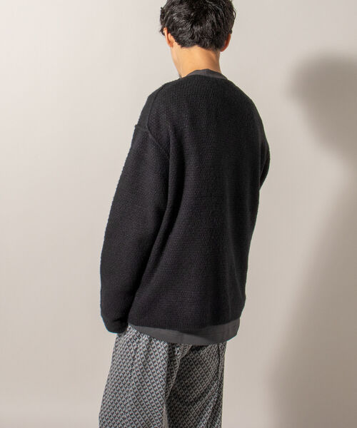 GLOSTER（グロスター）の「【GLOSTER/グロスター】アルパカ混 プルオーバーニット クルーネック（ニット/セーター・メンズ・ブラック/ダークブラウン/グレー・MEDIUM/LARGE）」の10枚目の写真