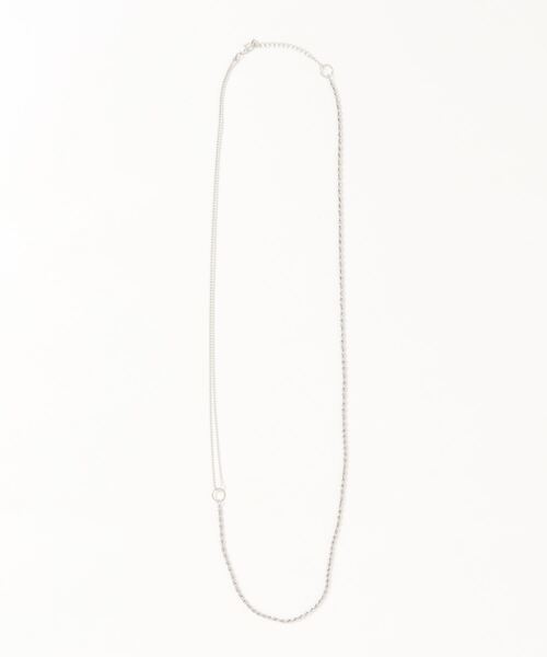 prose verse(プロズヴェール)の「チェーン切り替えロングネックレス(ネックレス・レディース・ゴールド/シルバー・フリ-)」の3枚目の写真