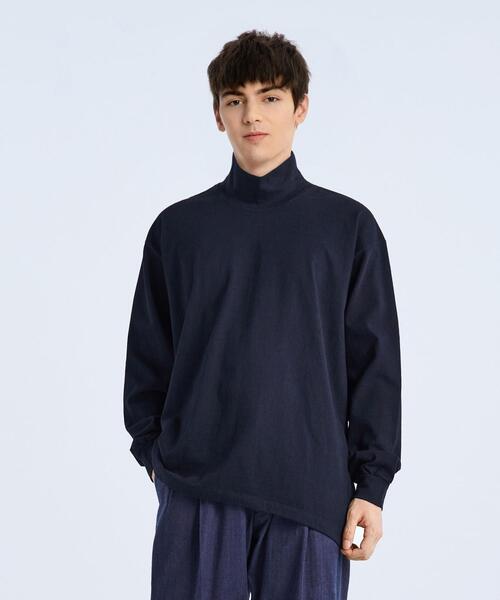 BRACTMENT（ブラクトメント）の「＜BRACTMENT（ブラクトメント）＞ハイゲージ ハイネック カットソー（Tシャツ/カットソー・メンズ・ホワイト/ブラック・38/40/36）」の2枚目の写真