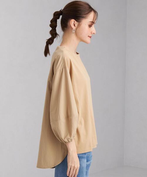 green label relaxing(グリーンレーベルリラクシング)の「フハクコンビ ボリューム スリーブ プルオーバー カットソー(Tシャツ/カットソー・レディース・ブラック/ベージュ/ライトピンク・FREE)」の16枚目の写真