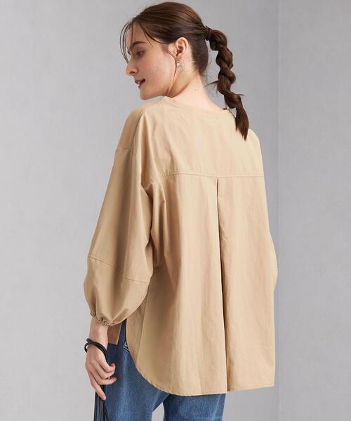 green label relaxing(グリーンレーベルリラクシング)の「フハクコンビ ボリューム スリーブ プルオーバー カットソー(Tシャツ/カットソー・レディース・ブラック/ベージュ/ライトピンク・FREE)」の18枚目の写真