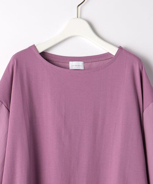 green label relaxing(グリーンレーベルリラクシング)の「フハクコンビ ボリューム スリーブ プルオーバー カットソー(Tシャツ/カットソー・レディース・ブラック/ベージュ/ライトピンク・FREE)」の4枚目の写真