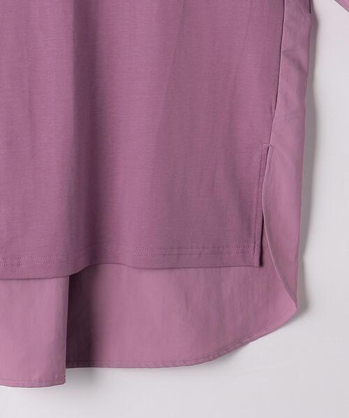 green label relaxing(グリーンレーベルリラクシング)の「フハクコンビ ボリューム スリーブ プルオーバー カットソー(Tシャツ/カットソー・レディース・ブラック/ベージュ/ライトピンク・FREE)」の6枚目の写真