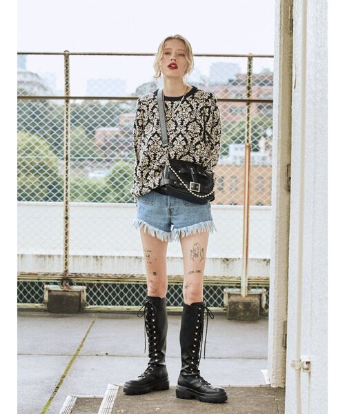 jouetie(ジュエティ)の「ライダースミニBAG(ショルダーバッグ・レディース・ブラック/ブルー/アイボリー・FREE)」の10枚目の写真