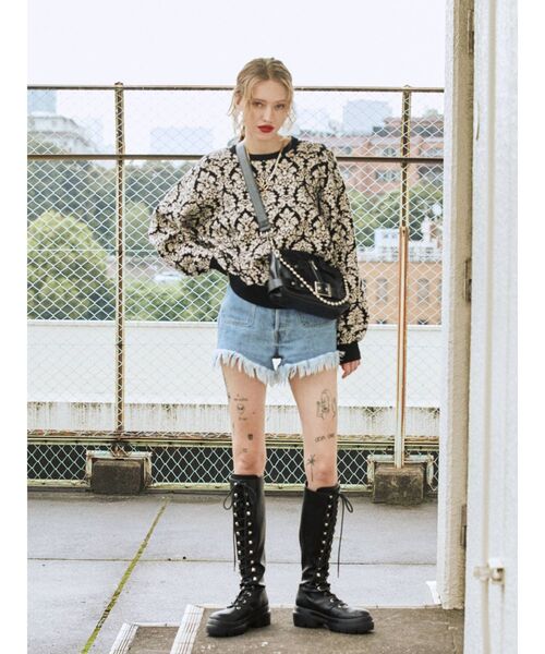 jouetie(ジュエティ)の「ライダースミニBAG(ショルダーバッグ・レディース・ブラック/ブルー/アイボリー・FREE)」の22枚目の写真