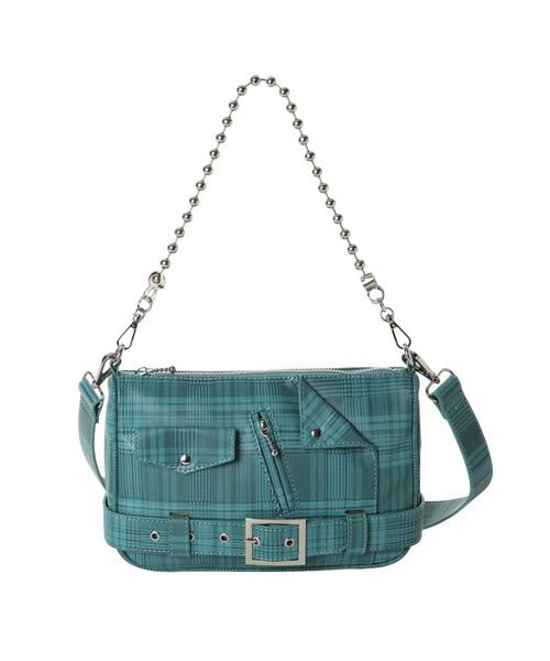 jouetie(ジュエティ)の「ライダースミニBAG(ショルダーバッグ・レディース・ブラック/ブルー/アイボリー・FREE)」の17枚目の写真