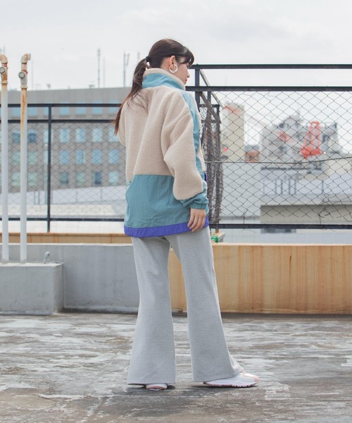 le coq sportif（ルコックスポルティフ）の「【池田エライザコラボ】ドッキングボアフリースアノラック レディース ウェア シェルジャケット コート スポーツウェア（ブルゾン・レディース・ホワイト/パープル・XL/L/M）」の15枚目の写真