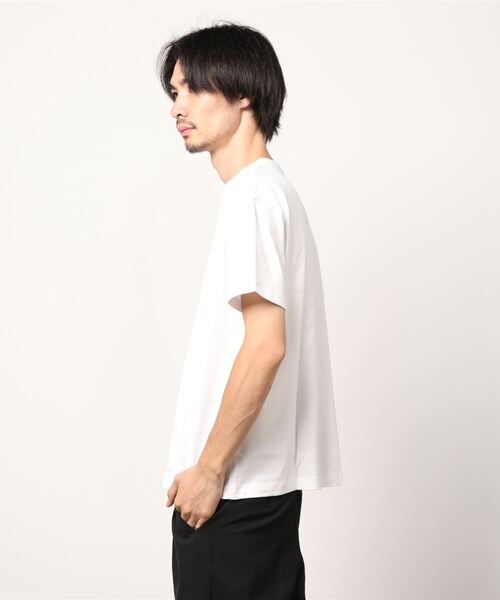 UNIVERSAL OVERALL(ユニバーサルオーバーオール)の「UNIVERSAL OVERALL/2Pパックワイドヘビーウェイト_ショートスリーブ UVOP-002(Tシャツ/カットソー・メンズ・グレー/ブラック/ホワイト・SMALL/X-LARGE/LARGE/MEDIUM)」の4枚目の写真
