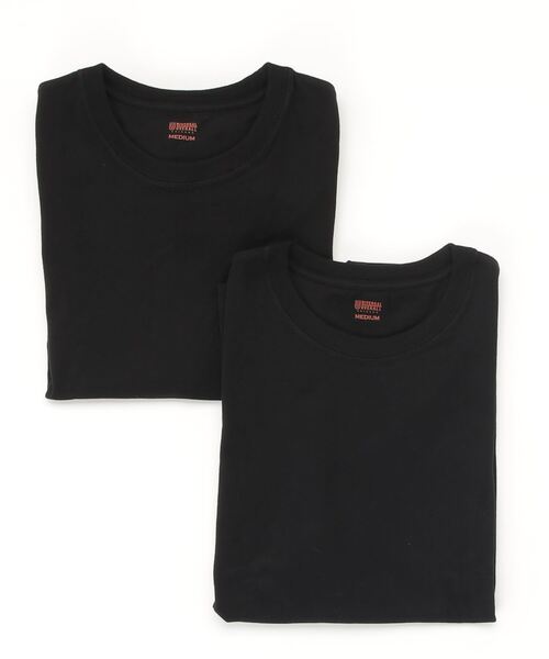 UNIVERSAL OVERALL(ユニバーサルオーバーオール)の「UNIVERSAL OVERALL/2Pパックワイドヘビーウェイト_ショートスリーブ UVOP-002(Tシャツ/カットソー・メンズ・グレー/ブラック/ホワイト・SMALL/X-LARGE/LARGE/MEDIUM)」の8枚目の写真