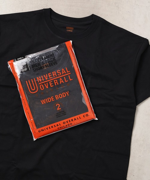 UNIVERSAL OVERALL(ユニバーサルオーバーオール)の「UNIVERSAL OVERALL/2Pパックワイドヘビーウェイト_ショートスリーブ UVOP-002(Tシャツ/カットソー・メンズ・グレー/ブラック/ホワイト・SMALL/X-LARGE/LARGE/MEDIUM)」の10枚目の写真