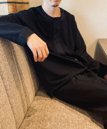 GLOSTER | 【GLOSTER/グロスター】カノコヘンリー ヴィンテージウォッシュ ロングスリーブT(Tシャツ/カットソー)