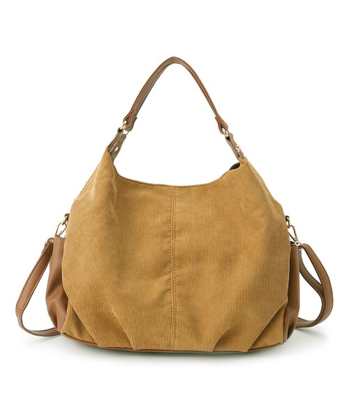 DRESKIP（ドレスキップ）の「◆2WAYあおりバルーントート（トートバッグ・レディース・チャコールグレー/ダークブラウン/ベージュ・00）」の2枚目の写真