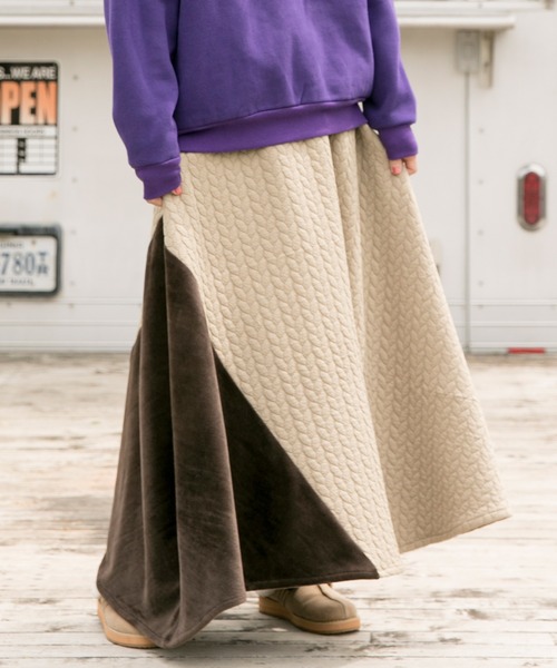 チャイハネ（チャイハネ）の「【チャイハネ】yul リーレナマキシスカート（スカート・レディース・ブラック/ベージュ/レッド/ブルー・FREE）」の3枚目の写真