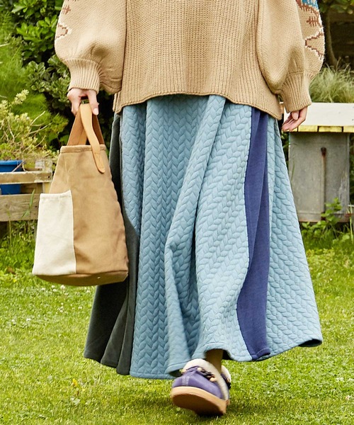 チャイハネ（チャイハネ）の「【チャイハネ】yul リーレナマキシスカート（スカート・レディース・ブラック/ベージュ/レッド/ブルー・FREE）」の4枚目の写真