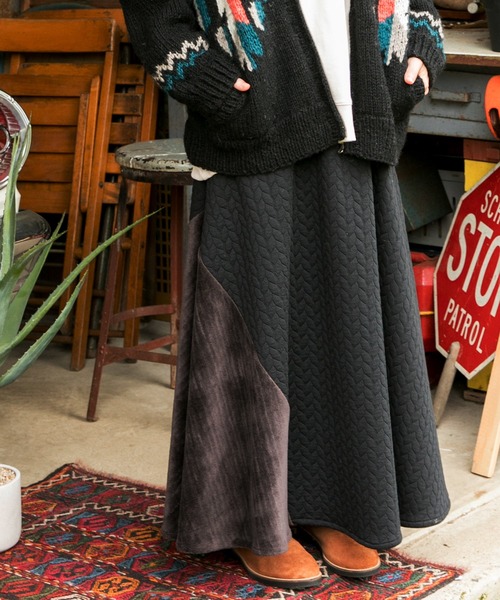 チャイハネ（チャイハネ）の「【チャイハネ】yul リーレナマキシスカート（スカート・レディース・ブラック/ベージュ/レッド/ブルー・FREE）」の2枚目の写真