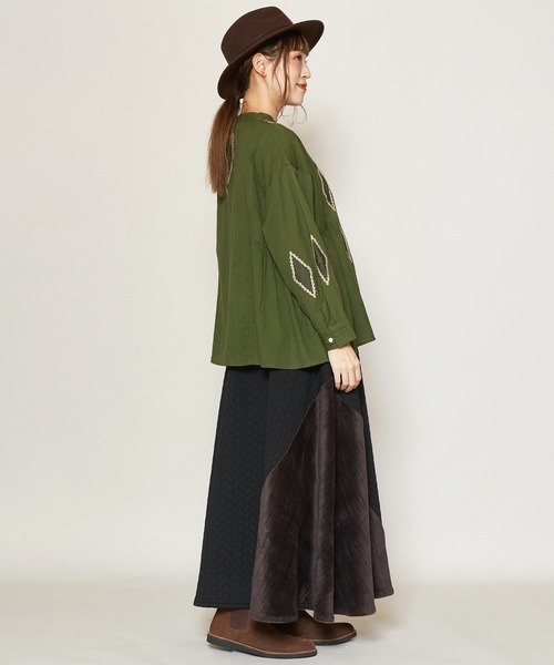 チャイハネ（チャイハネ）の「【チャイハネ】yul リーレナマキシスカート（スカート・レディース・ブラック/ベージュ/レッド/ブルー・FREE）」の7枚目の写真