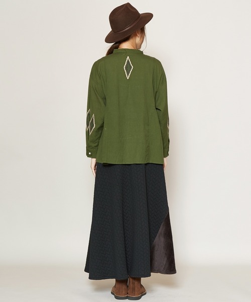 チャイハネ（チャイハネ）の「【チャイハネ】yul リーレナマキシスカート（スカート・レディース・ブラック/ベージュ/レッド/ブルー・FREE）」の8枚目の写真