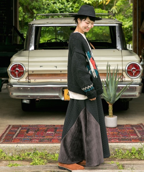 チャイハネ（チャイハネ）の「【チャイハネ】yul リーレナマキシスカート（スカート・レディース・ブラック/ベージュ/レッド/ブルー・FREE）」の9枚目の写真