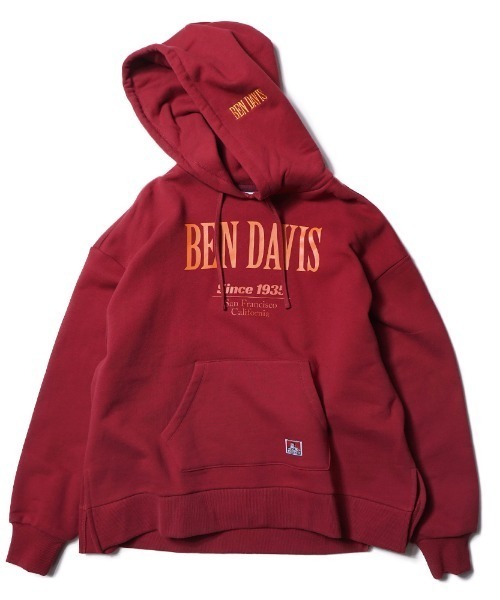 BEN DAVIS（ベンデイビス）の「《BEN DAVIS》LADIES PARKA（パーカー・レディース・ホワイト/チャコール/ワイン・LARGE/MEDIUM）」の14枚目の写真