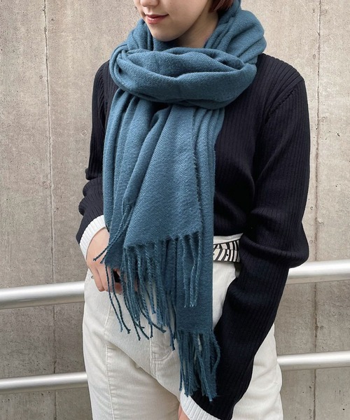 PAGEBOY(ページボーイ)の「カラーストール(マフラー・レディース・ブラック/アクア/ブラウン/グレイッシュベージュ・FREE)」の17枚目の写真