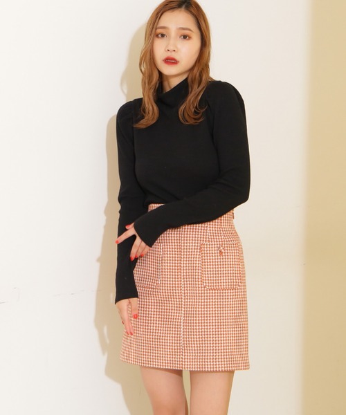 FREE'S MART（フリーズマート）の「【Sシリーズ対応】フロントポケットハイウエストミニスカート（スカート・レディース・ブラック/ブラック系その他/オレンジ系その他/グレー・MEDIUM/SMALL）」の19枚目の写真