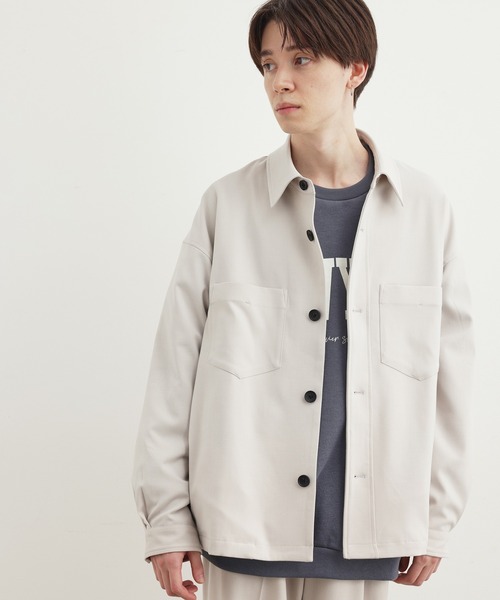 JUNRED(ジュンレッド)の「ワタ染めWポケットビッグブルゾン(ブルゾン・メンズ・ブラック/オフホワイト/ブルー系その他4・S/M/L)」の4枚目の写真