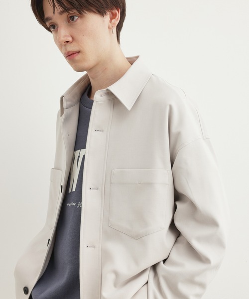 JUNRED(ジュンレッド)の「ワタ染めWポケットビッグブルゾン(ブルゾン・メンズ・ブラック/オフホワイト/ブルー系その他4・S/M/L)」の5枚目の写真