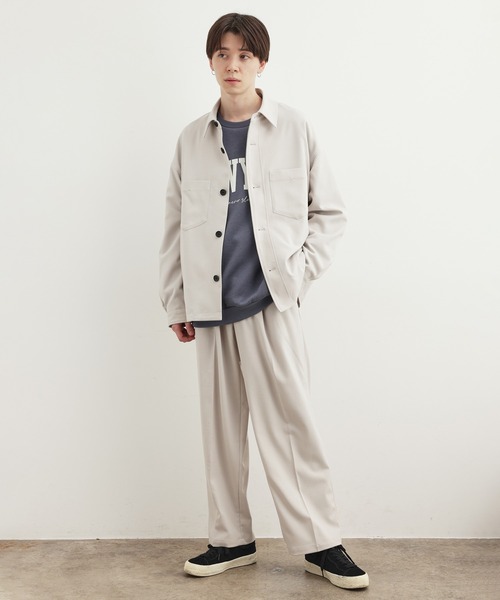JUNRED(ジュンレッド)の「ワタ染めWポケットビッグブルゾン(ブルゾン・メンズ・ブラック/オフホワイト/ブルー系その他4・S/M/L)」の8枚目の写真